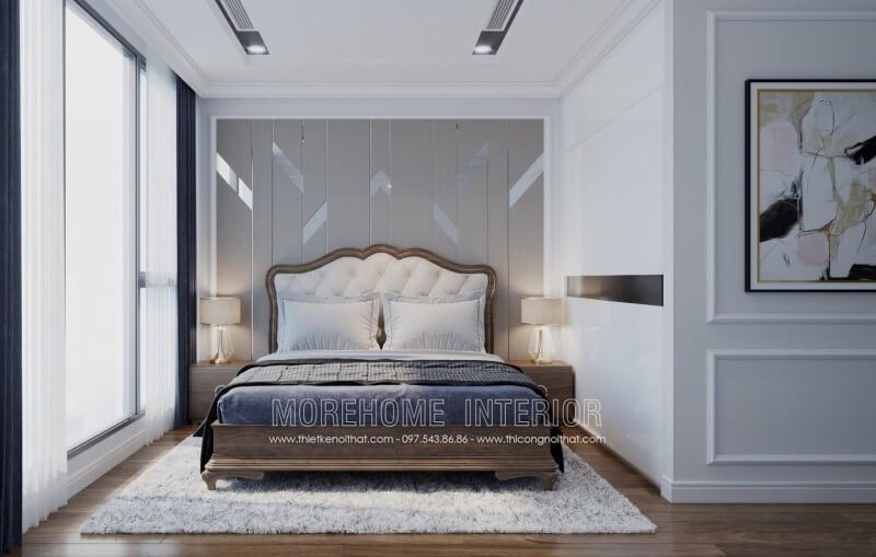 Giường ngủ gỗ óc chó tân cổ điển là lựa chọn số 1 để trang trí không gian phòng ngủ của bạn.