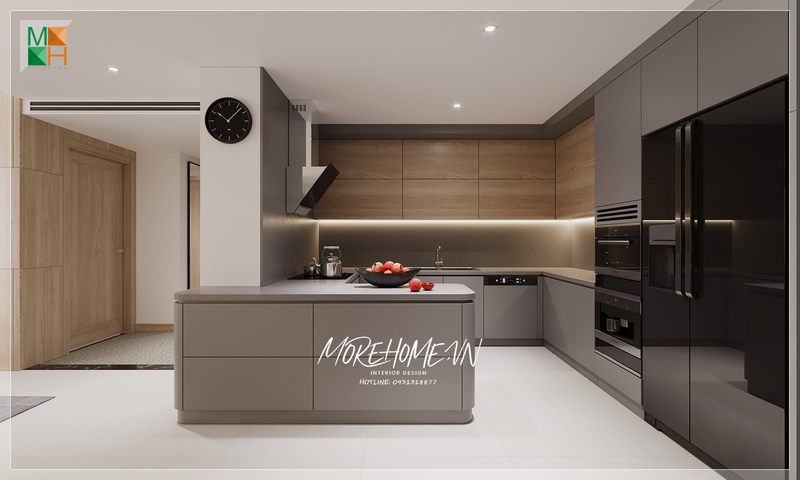 Ngây ngất trước không gian thiết kế phòng bếp biệt thự của đội ngũ KTS tại Morehome.